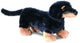 Aurora mini flopsie - jamnik knuffel - 20,5 cm - zwart - pluchen hond