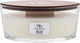 Woodwick heartwick flame ellipse geurkaars - white teak - 50 branduren