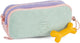 Stones and bones rowan 2.0 - etui - pennenzak voor kinderen - 3 vakken - corduroy - lavendel aqua