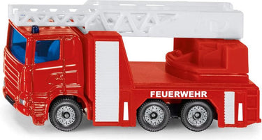 Siku scania r380 pompiers ladderwagen 8,4 cm staal rood (1014)