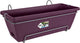 Elho barcelona allin1 50 - balkonbakken met ophanging - 100% gerecycled plastic - l49.5 x b27.5 x h18.5 cm - esdoorn paars