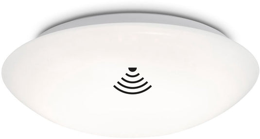 B.k.licht briloner elipso - led plafonniére - met bewegingsmelder - badkamerverlichting - plafondlamp met sensor - schemersensor - timer - ø27.8 cm