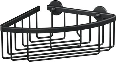 Tesa hoekmand aluxx black matzwart badkamer zelfklevend zonder boren – 192x92x200mm