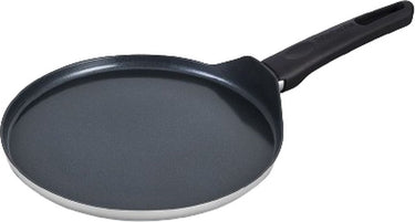 Brabantia indu+ pannenkoekenpan - ø 24 cm - flensjespan - keramische antiaanbaklaag - geschikt voor inductie - 100% pfas vrij - vaatwasserbestendig - grijs