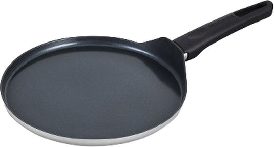 Brabantia indu+ pannenkoekenpan - ø 24 cm - flensjespan - keramische antiaanbaklaag - geschikt voor inductie - 100% pfas vrij - vaatwasserbestendig - grijs
