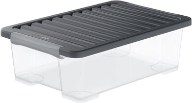 Rotho core plus opbergboxen -afsluitbaar - set van 4 - stapelbaar - 30 ltr