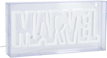 Paladone marvel led neon logo light sign – voor wandmontage of vrijstaand – officieel gelicentieerde marvel kamerdécor cadeau