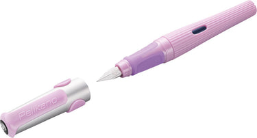 Pelikan vulpen o structure - rechtshandig - roze