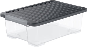 Rotho core plus opbergboxen -afsluitbaar - set van 4 - stapelbaar - 30 ltr