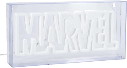 Paladone marvel led neon logo light sign – voor wandmontage of vrijstaand – officieel gelicentieerde marvel kamerdécor cadeau