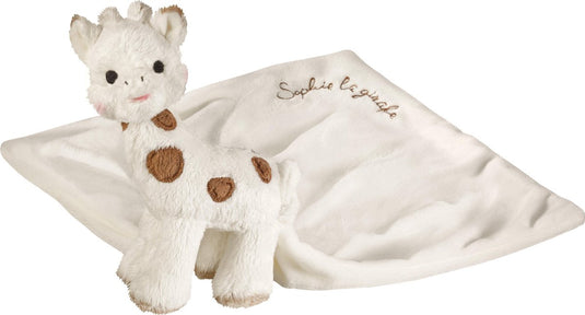 Sophie de giraf knuffeldoekje chérie - babyknuffel - baby knuffeldoekje - kraamcadeau - babyshower cadeau - in luxe wit beige geschenkdoos - vanaf 0 maanden - 25 x 25 cm