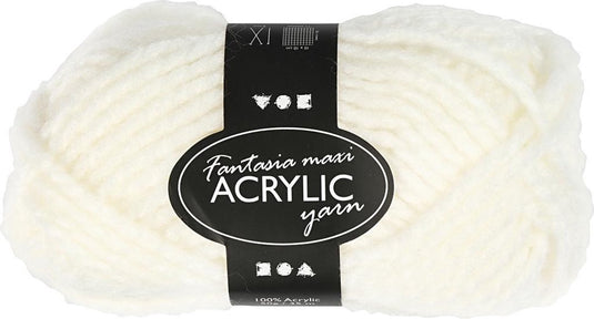 Creativ company creotime acrylgaren crème 35 m. 50 gram