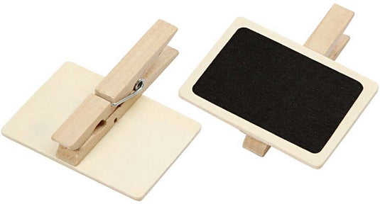 Creativ company wasknijpers met krijtbord - 6st.