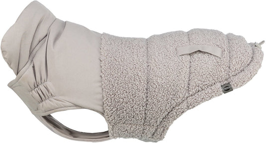 Trixie hondenjas - grijs 21 cm - warme wattering, verstelbare borstflap