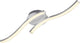 Briloner go - plafonnière - plafondlamp met 2-lichts - 2x 6w - warm wit licht - 55,4 cm - aluminiumkleurig