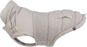 Trixie hondenjas - grijs, warm design, 33 cm - polyester, verstelbare borstflap
