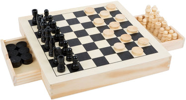 Small foot - spellendoos 3in1 schaken dammen molenspel