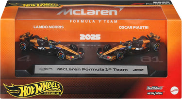 Hot wheels premium formula 1 set van 2 - mclaren formula 1 team piastri en norris