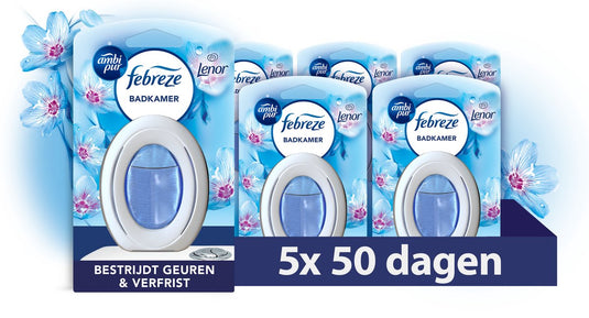 Ambi pur febreze luchtverfrisser - ontwakende lente - badkamer - 5 stuks
