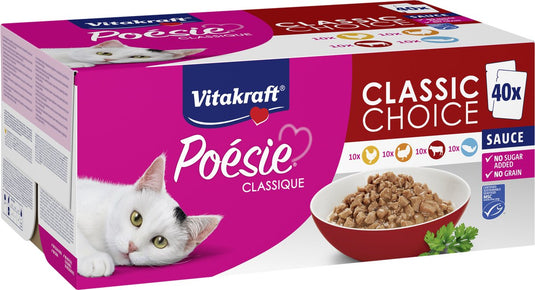 Vitakraft - big pack poesie classique msc, 40st x 85gr.