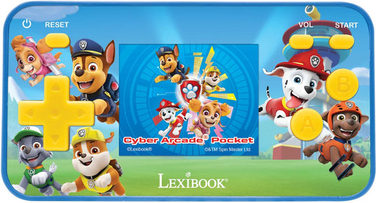 Lexibook paw patrol draagbare spelconsole cyber arcade® pocket - kleuren lcd-scherm 1.8'' 150 spelletjes waarvan 10 exclusieve paw patrol games