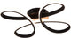 Trio fly - plafondlamp - zwart mat - incl. 1x smd 22 w - dimbaar met schakelaar - niet extern dimmerbaar