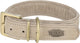 Trixie halsband hond pure leer lichtgrijs