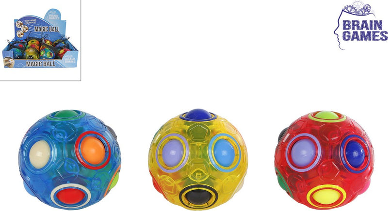 Load image into Gallery viewer, Brain games transparant magische bal fidget speelgoed stressbal 6,5 cm.
