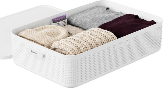 Rotho wop opbergbox xl - met deksel - wit