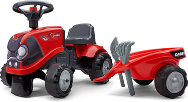 Falk baby case ih ride-on - jongens - rood - tractor