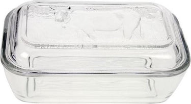 Luminarc botervloot vaca wit glas (17 x 7 cm)
