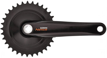 Shimano cues fc-c6000 crankstel 33t - 170 mm - vierkant - voor cityfiets trekkingfiets - zwart