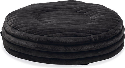 Designed by lotte reza - hondenkussen - rond - antraciet - 65x65x16 cm