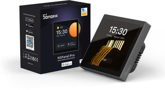 Sonoff smart scene wandschakelaar nspanel pro (zwart)
