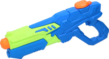 Scatch waterpistool - 38 x 5 x 17 cm - 600ml waterreservoir - voor kinderen en volwassenen - waterspeelgoed - blauw groen oranje