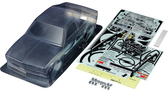 Tamiya 51727-000 1:10 body opel kadett gt e rallye ongeverfd