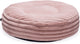Designed by lotte reza - hondenkussen - rond - roze - 65x65x16 cm s