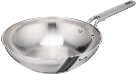 Tefal extreme uncoated - wokpan - 28 cm - zonder coating - pfas-vrij - inductie