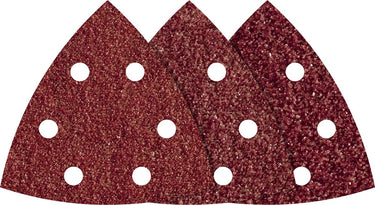 Wolfcraft - delta schuurbladen - 25 delige set - korrel 60 80 120 - voor deltaschuurmachine - 1865100