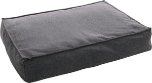 Flamingo hondenkussen – avalon rechthoekig donkergrijs – orthopedisch memory foam – 100x70x18 cm – afneembare hoes antislip bodem