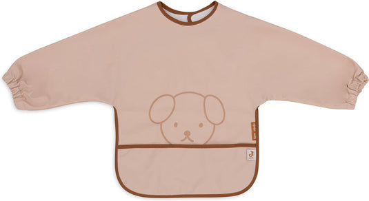 Jollein x nijntje - baby slab waterproof met mouw - miffy peekaboo wild rose