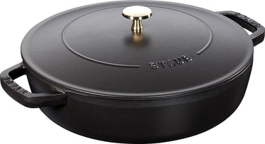 Staub hapjespan chistera - zwart - ø 28 cm 3.7 liter