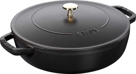 Staub hapjespan chistera - zwart - ø 28 cm 3.7 liter