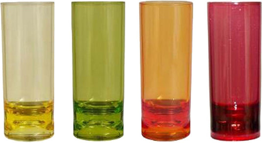 Gimex - colour line - shotglas - rainbow - 40 ml - 4 stuks