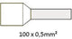 Cimco adereindhuls geïsoleerd 0,5mm2 per 100
