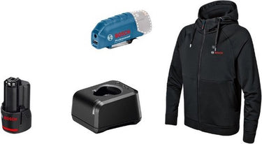 Bosch ghh 12+18v xa m kit verwarmde hoodie in doos - 06188000gc