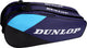 Dunlop - tennistas- fx-club 6rkt- unisex sporttas - violet zwart cyaan
