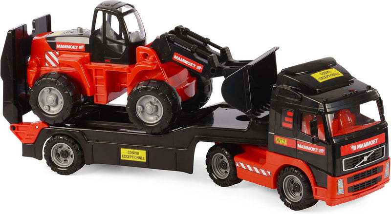 Load image into Gallery viewer, Mammoet toys cavallino mammoet vrachtwagen met aanhanger en graafmachine
