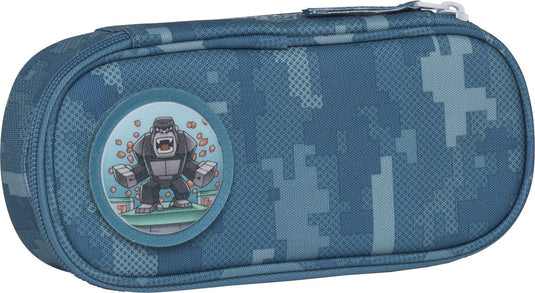 Beckmann etui - ovaal - leeg - jungle game green