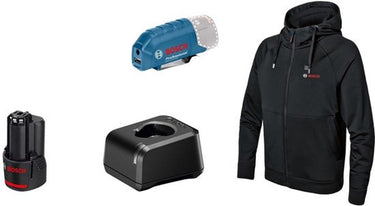Bosch ghh 12+18v xa xl kit verwarmde hoodie in doos - 06188000ge